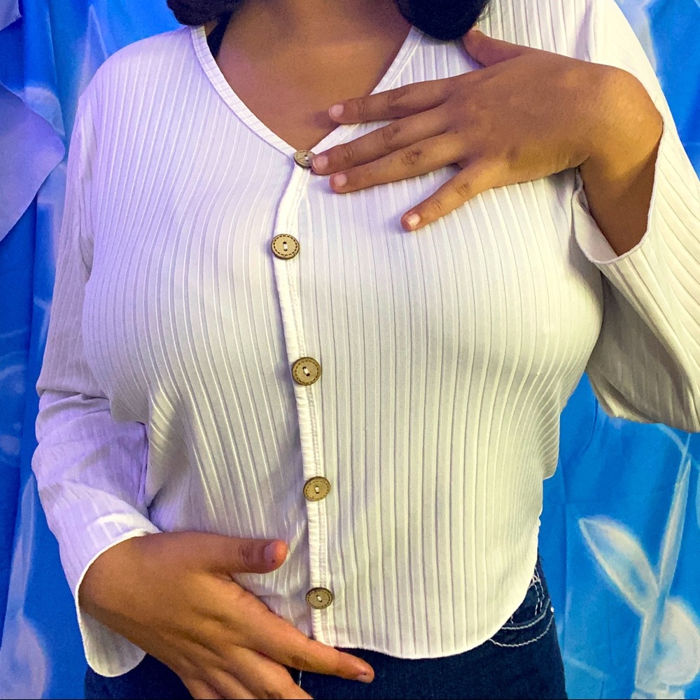 White long sleeve blouse
